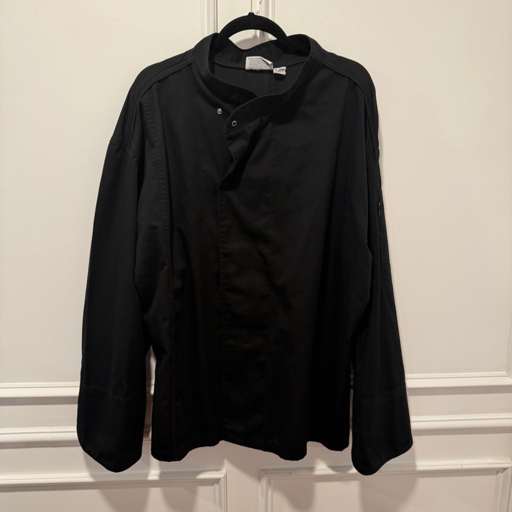 Chef Works Size XL Black Long Sleeve Chef Coat Professional Restaurant Uniform‎